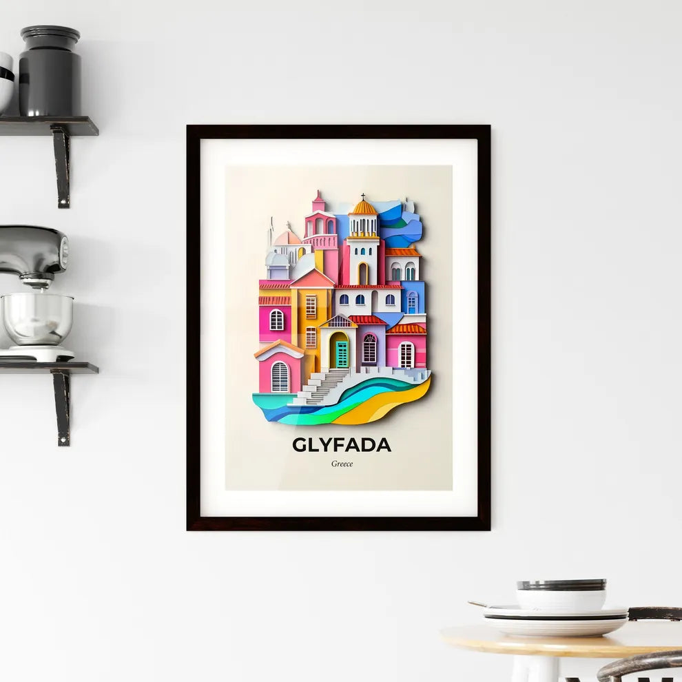 Vivid Glyfada, Greece, Framed Wall Art