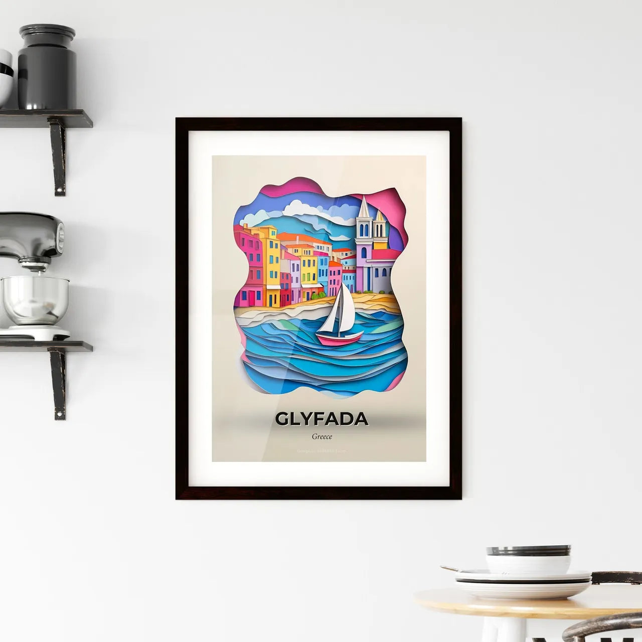 Vivid Glyfada, Greece, Framed Wall Art