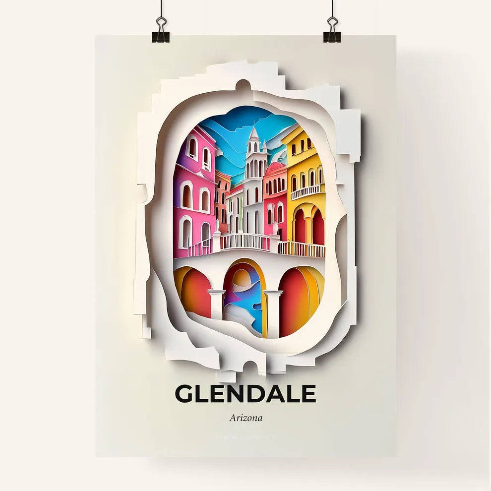 Vivid Glendale, Arizona, Colorful Poster