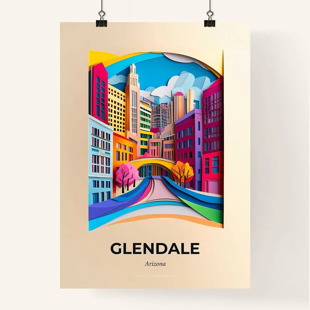 Vivid Glendale, Arizona, Colorful Poster
