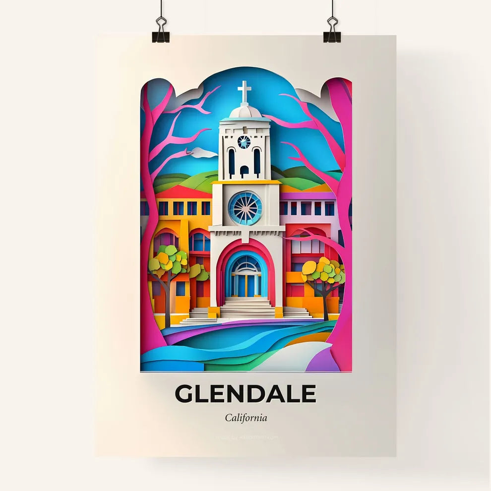 Vivid Glendale, California, Colorful Poster