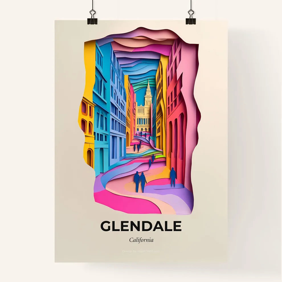 Vivid Glendale, California, Colorful Poster