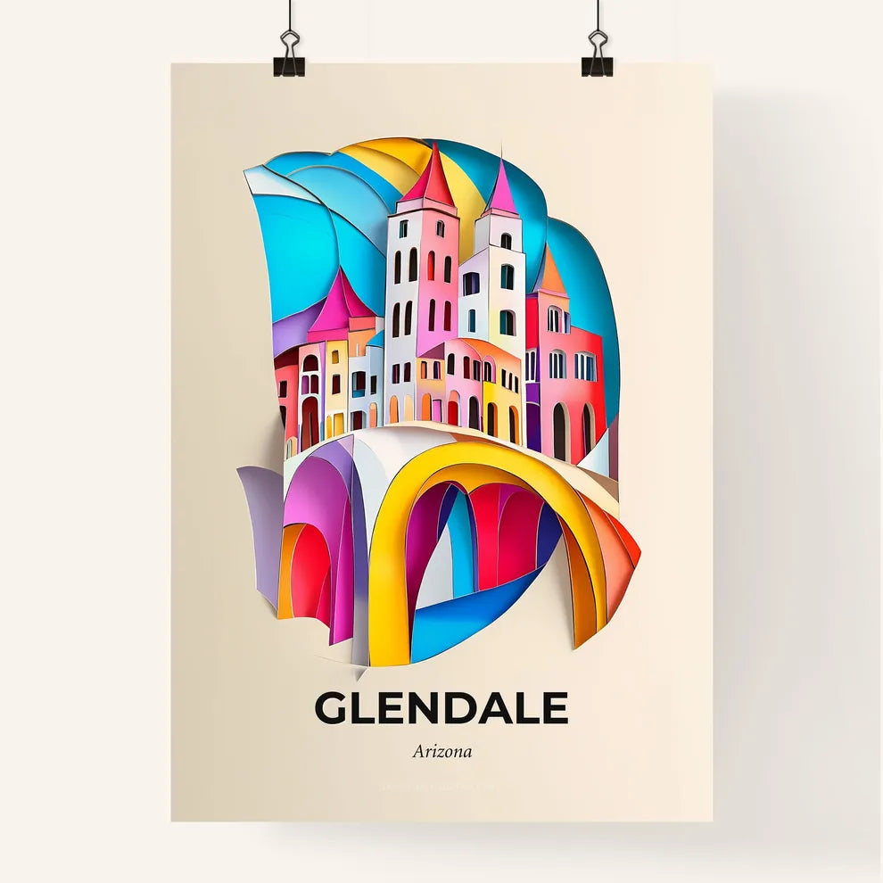 Vivid Glendale, Arizona, Colorful Poster