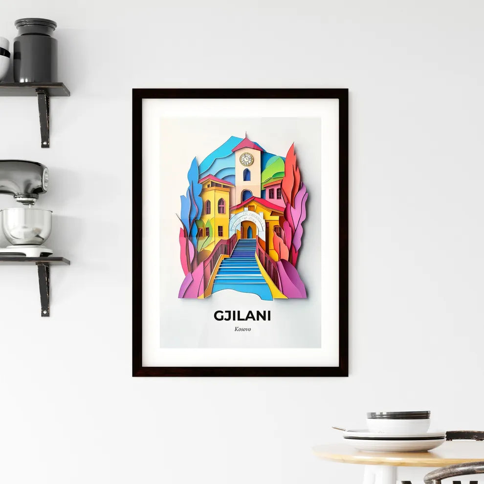 Vivid Gjilani / Gnjilane, Kosovo, Framed Wall Art