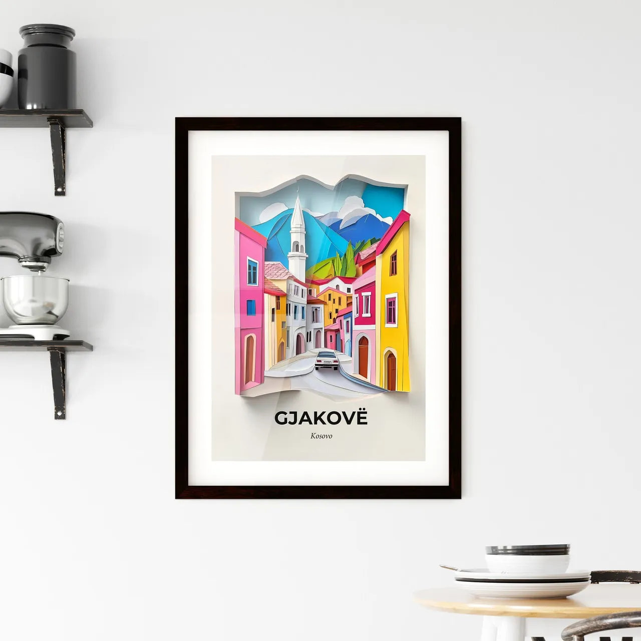 Vivid Gjakovë / Đakovica, Kosovo, Framed Wall Art