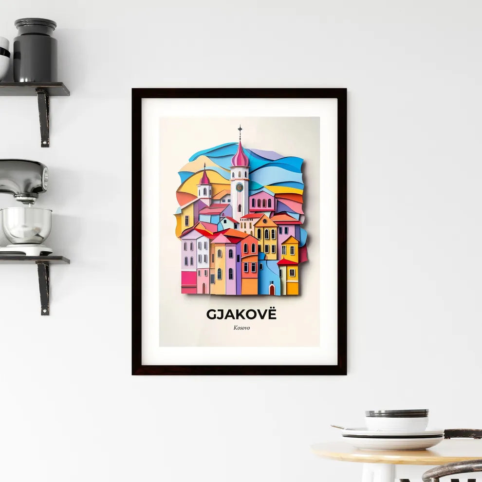 Vivid Gjakovë / Đakovica, Kosovo, Framed Wall Art