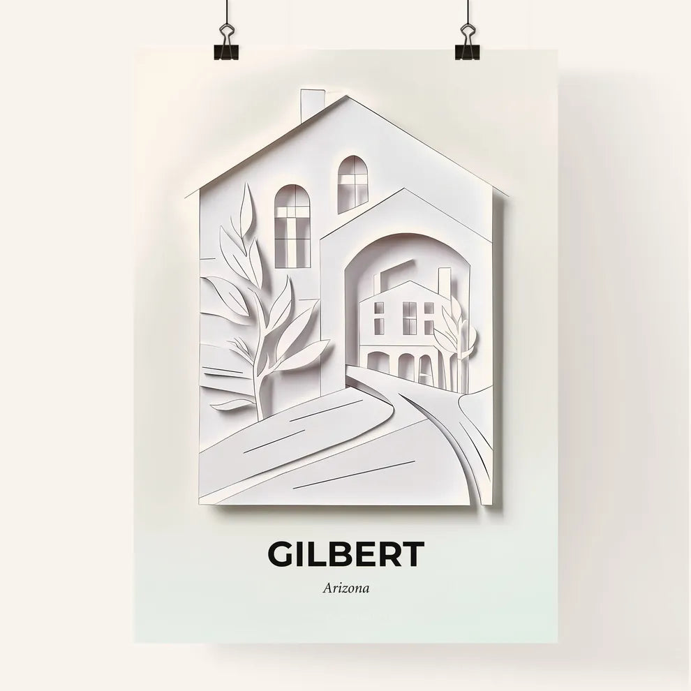 Vivid Gilbert, Arizona, Colorful Poster