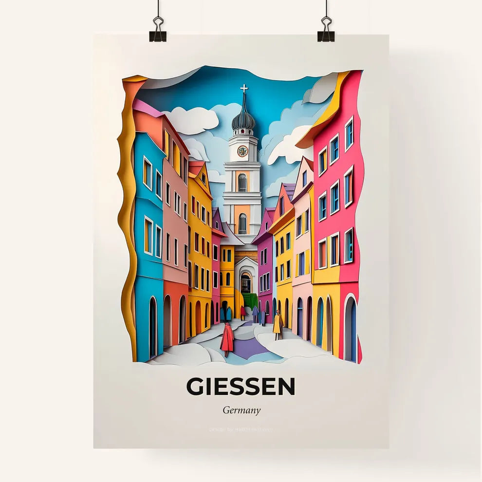 Vivid Gießen, Germany, Colorful Poster