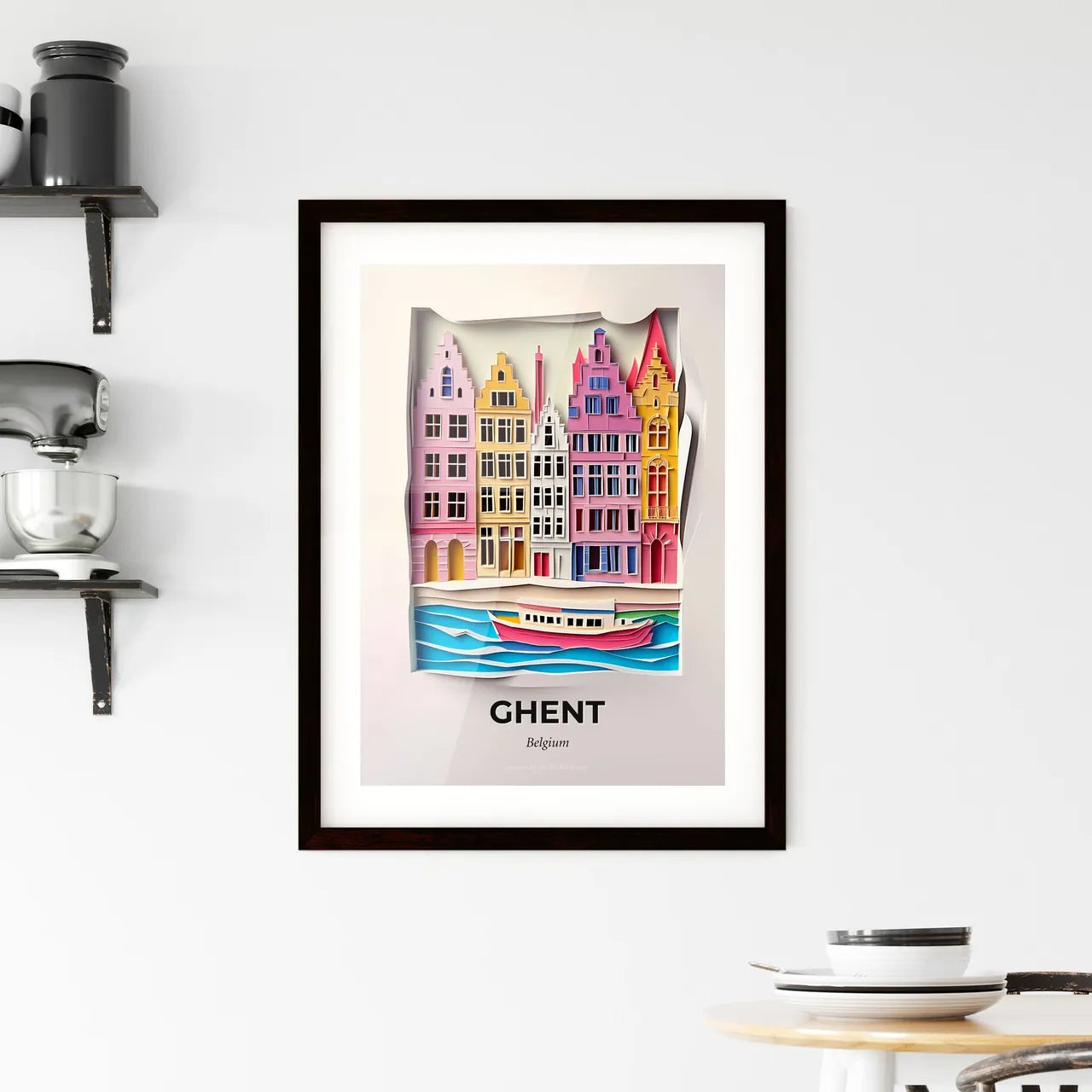 Vivid Ghent , Belgium, Framed Wall Art