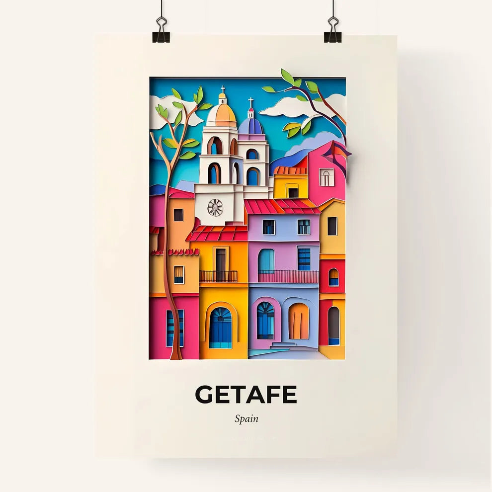 Vivid Getafe, Spain, Colorful Poster