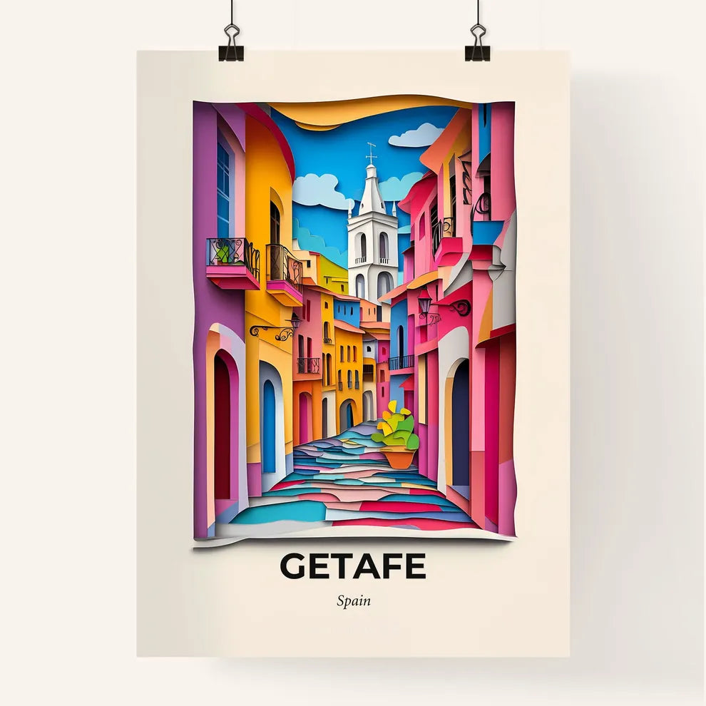 Vivid Getafe, Spain, Colorful Poster