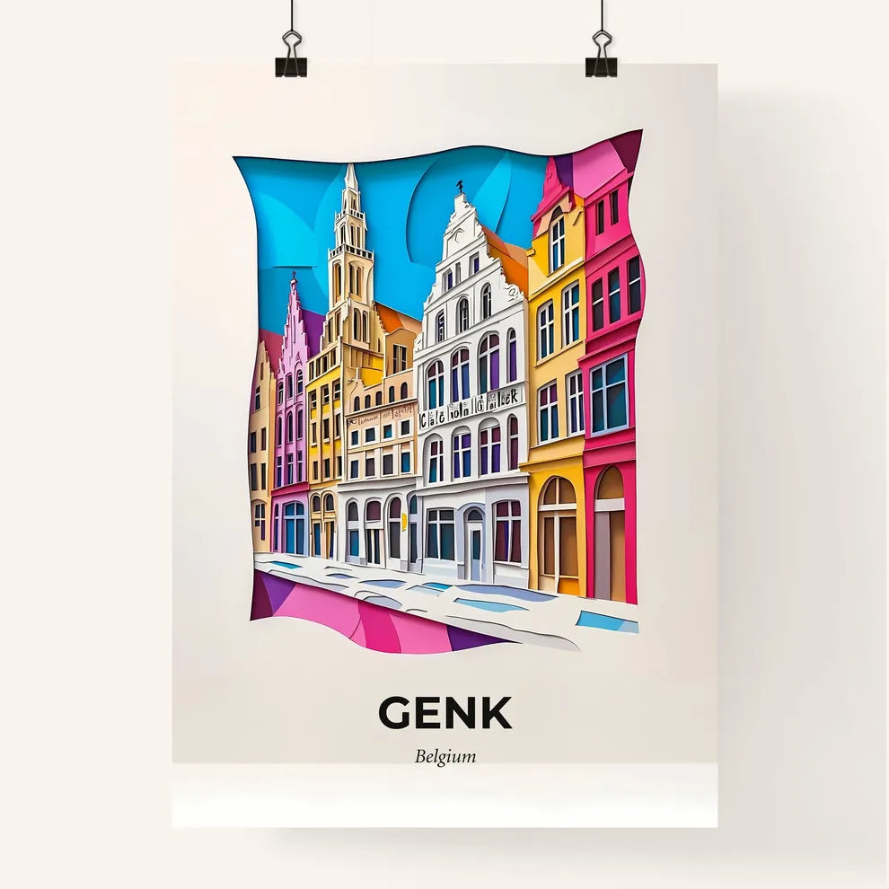 Vivid Genk, Belgium, Colorful Poster
