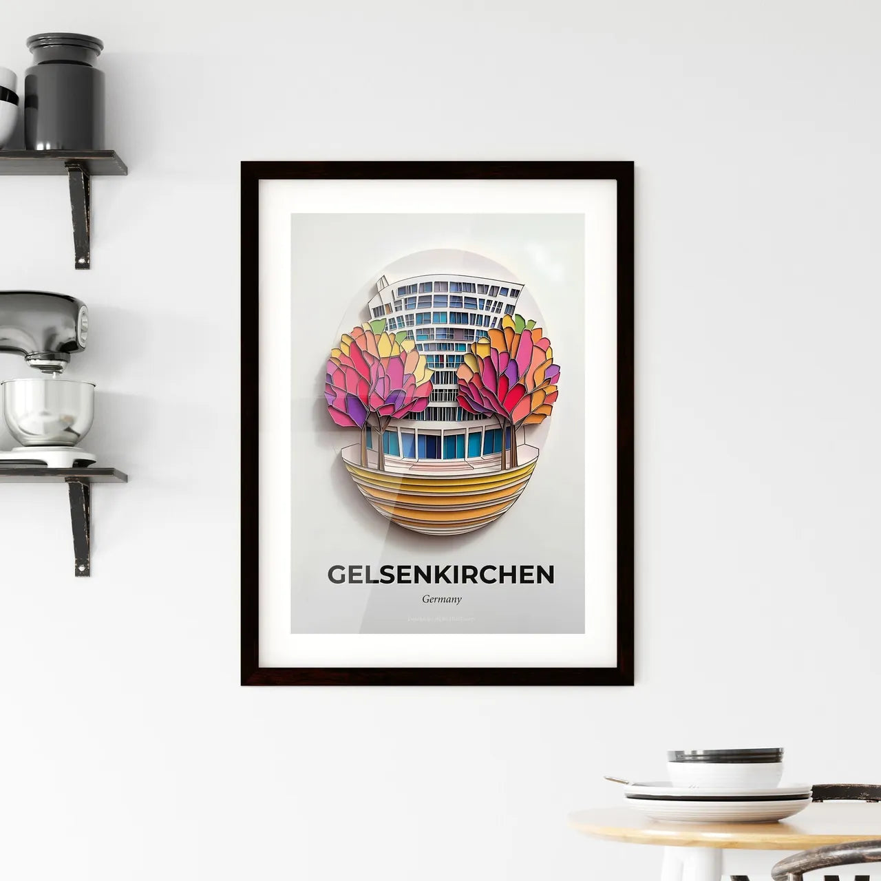 Vivid Gelsenkirchen, Germany, Framed Wall Art