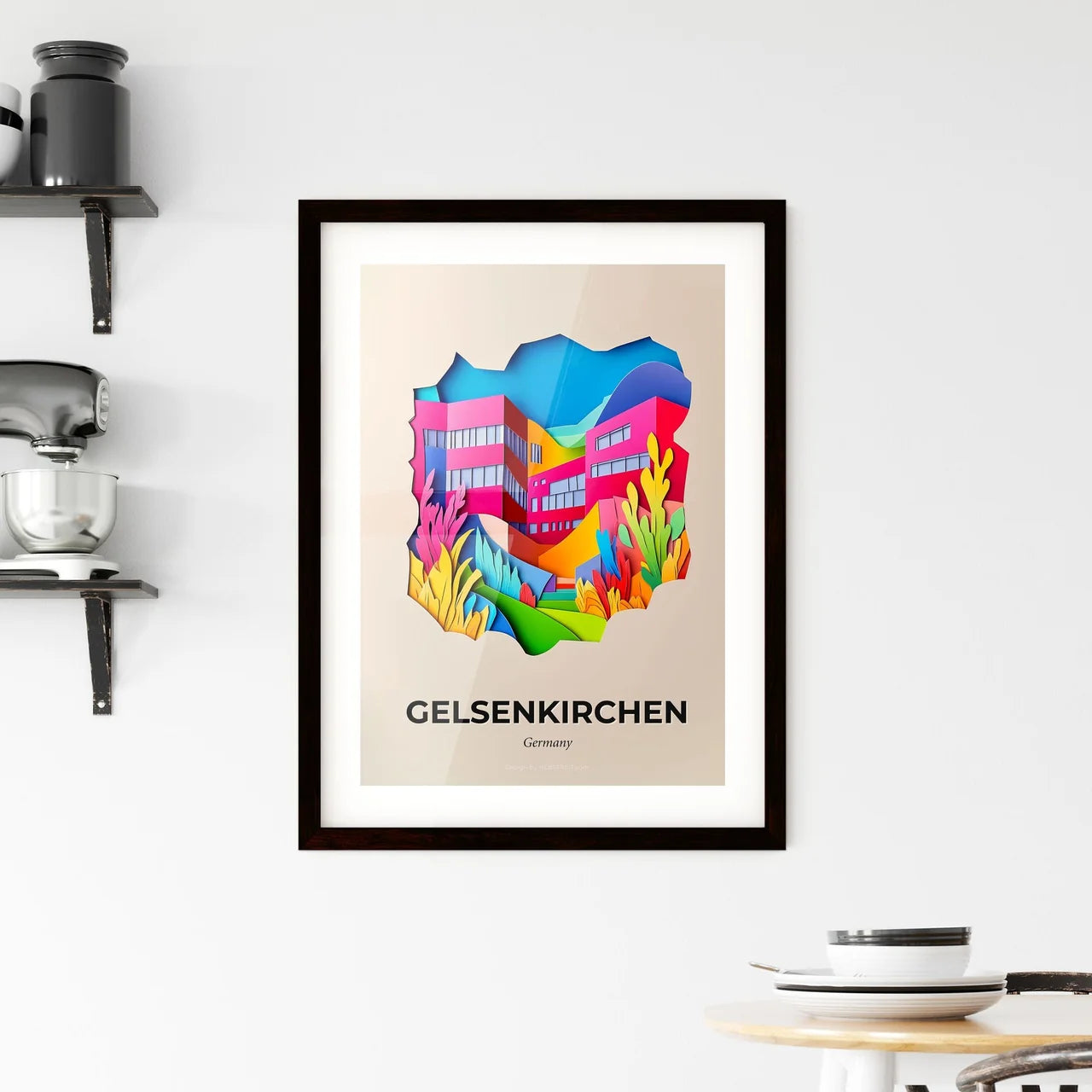 Vivid Gelsenkirchen, Germany, Framed Wall Art