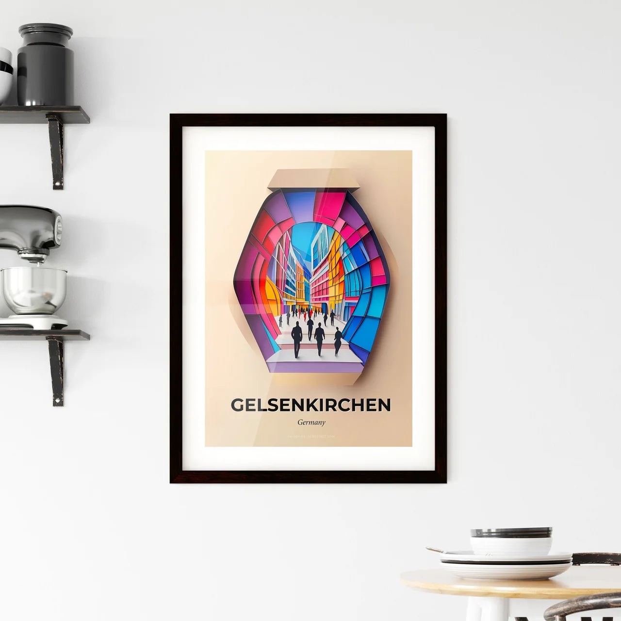 Vivid Gelsenkirchen, Germany, Framed Wall Art