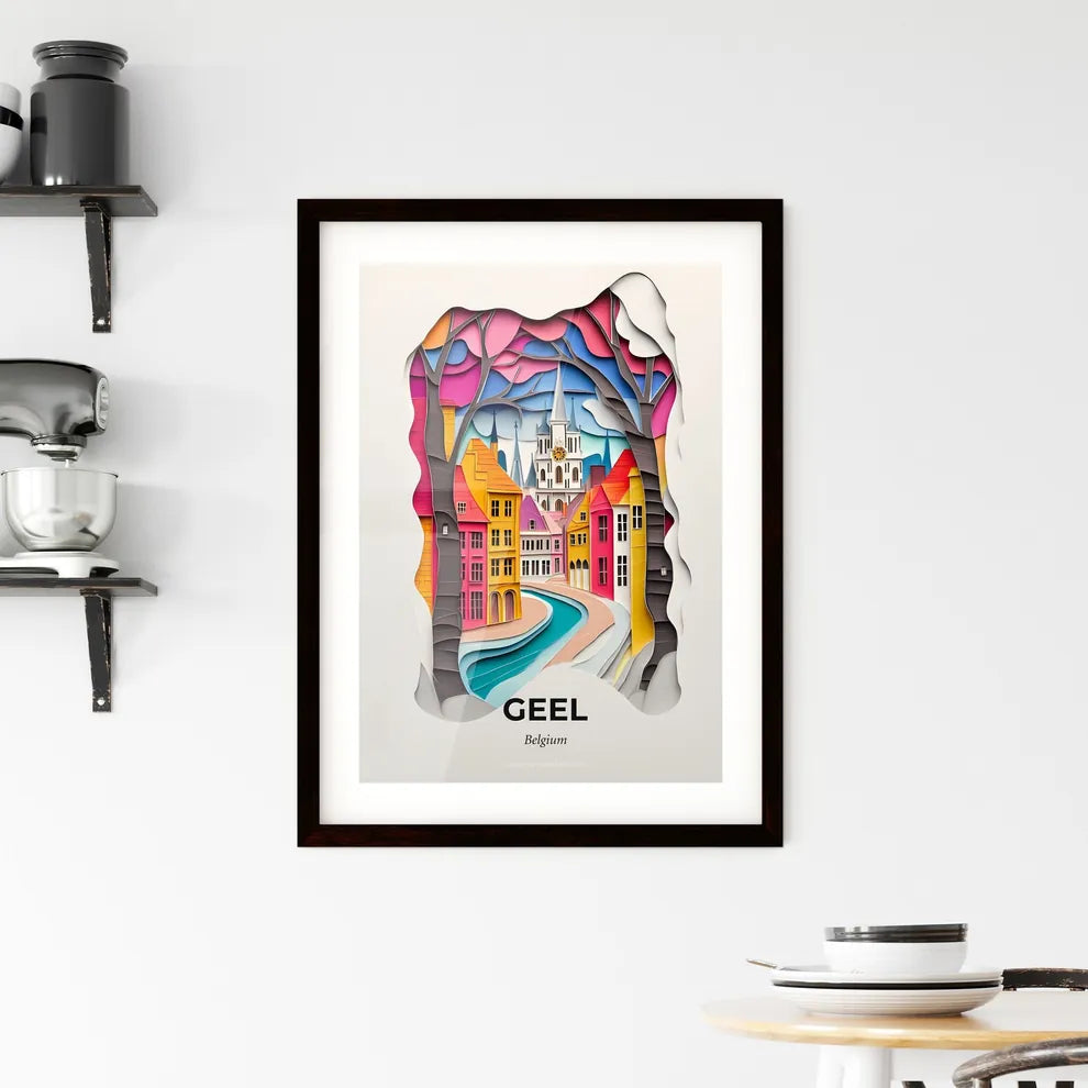 Vivid Geel, Belgium, Framed Wall Art