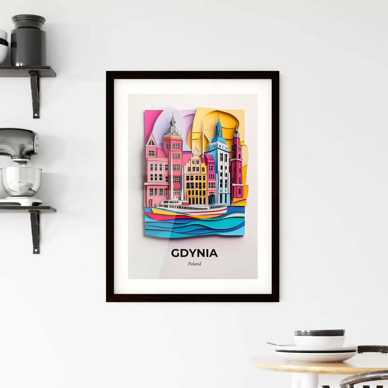 Vivid Gdynia, Poland, Framed Wall Art