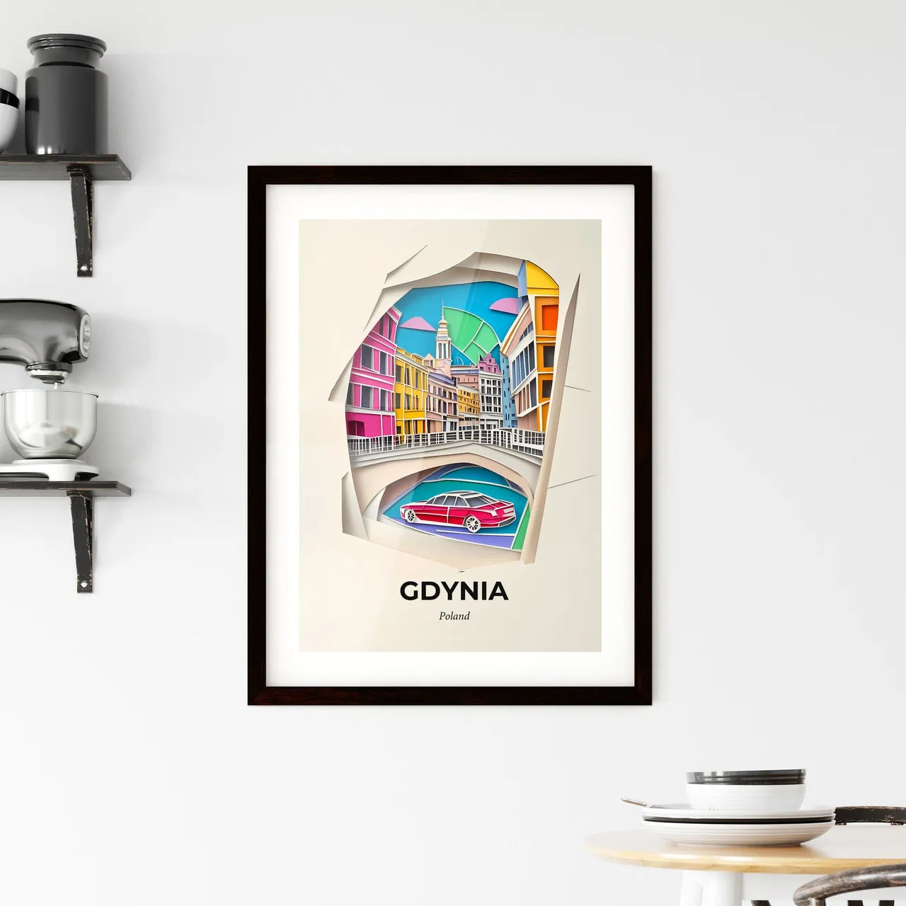 Vivid Gdynia, Poland, Framed Wall Art