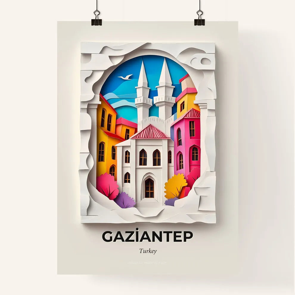 Vivid Gaziantep, Turkey, Colorful Poster