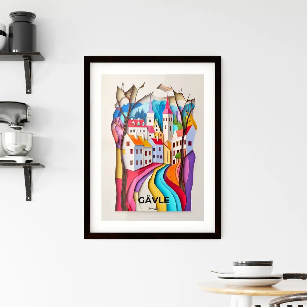 Vivid Gävle, Sweden, Framed Wall Art