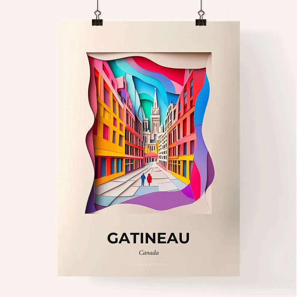 Vivid Gatineau, Canada, Colorful Poster