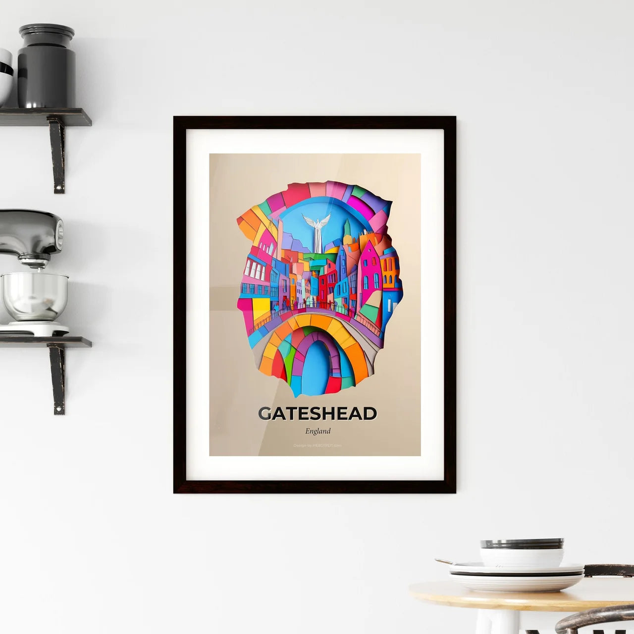 Vivid Gateshead, England, Framed Wall Art