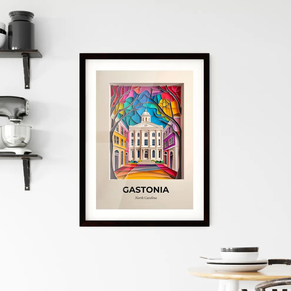Vivid Gastonia, North Carolina, Framed Wall Art