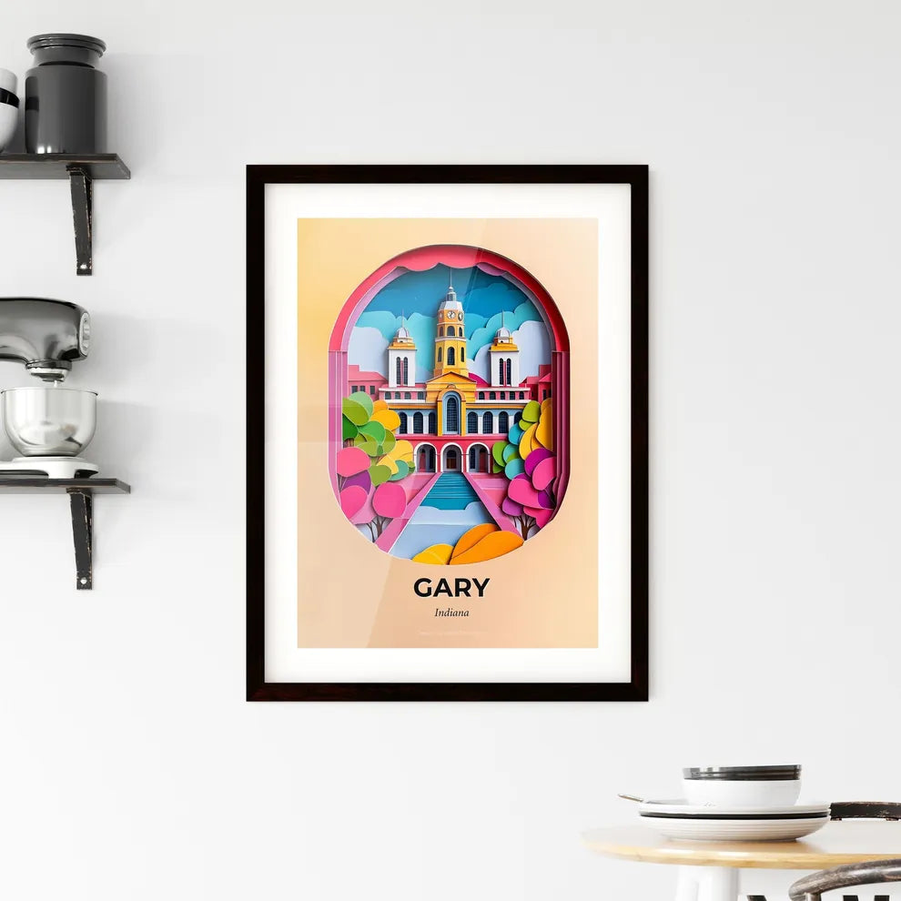 Vivid Gary, Indiana, Framed Wall Art