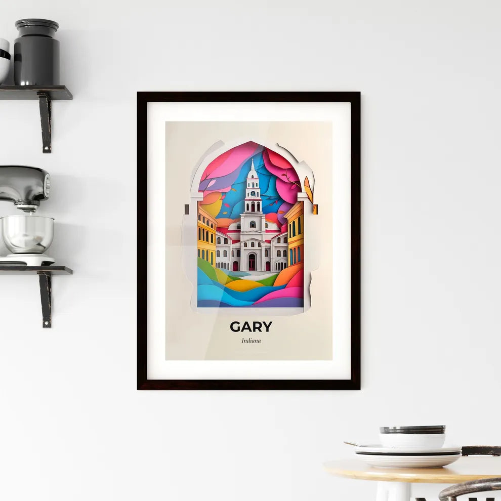 Vivid Gary, Indiana, Framed Wall Art