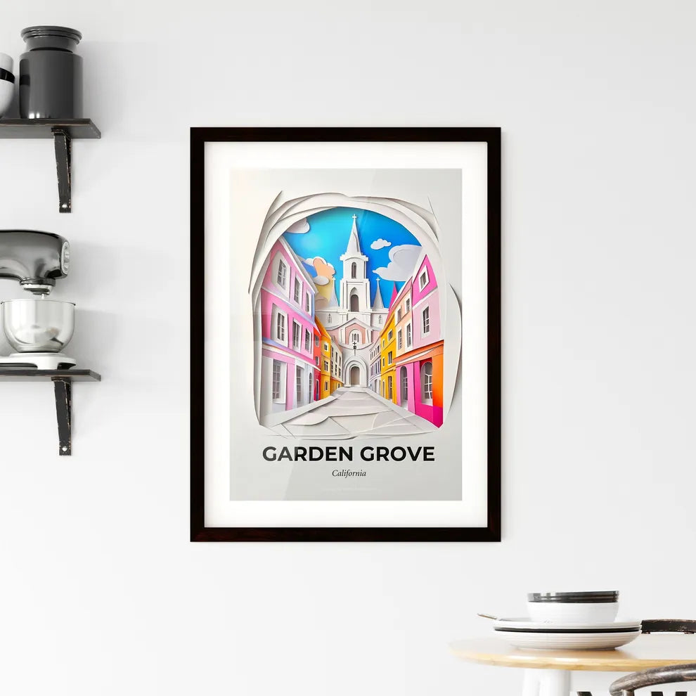 Vivid Garden Grove, California, Framed Wall Art