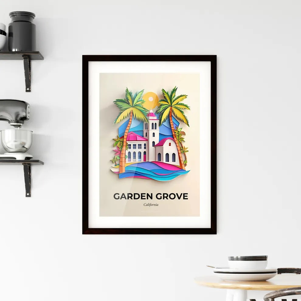 Vivid Garden Grove, California, Framed Wall Art