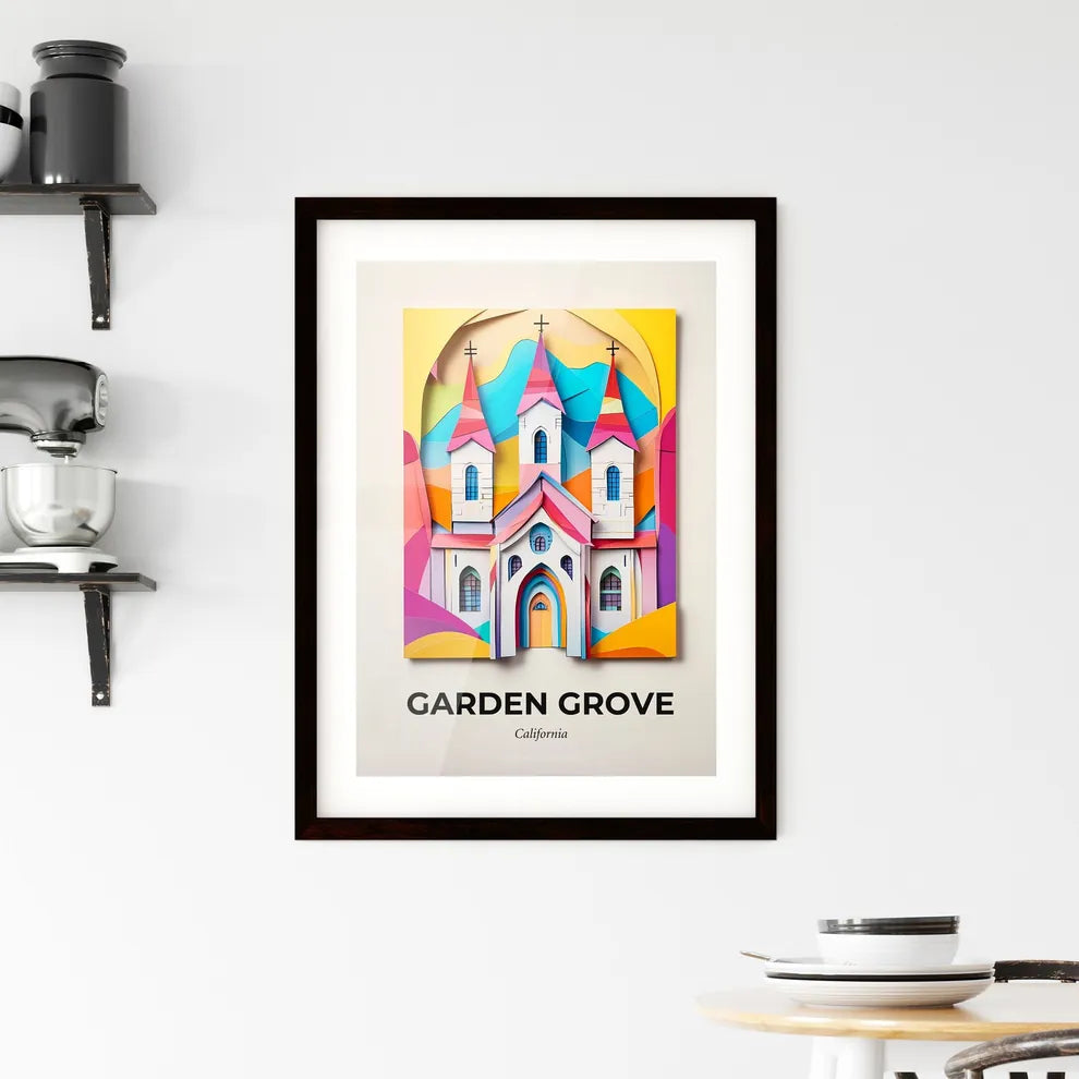 Vivid Garden Grove, California, Framed Wall Art