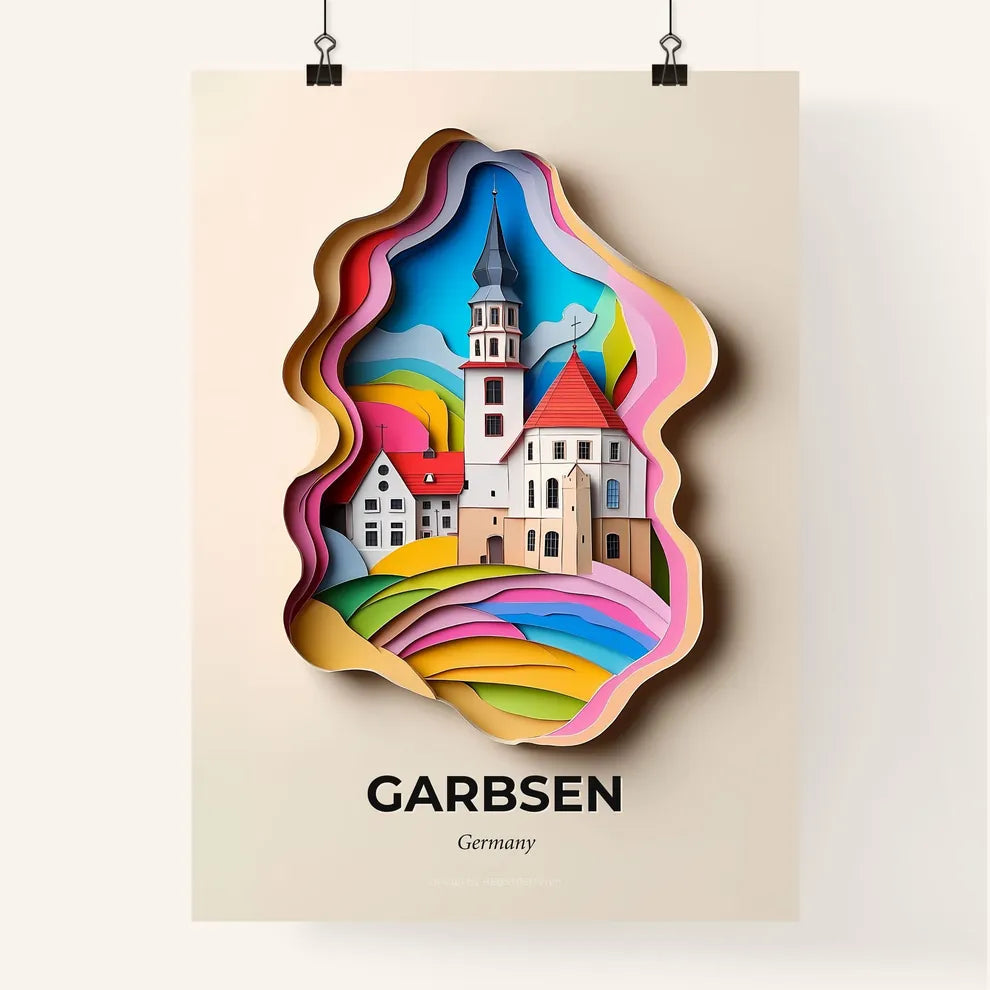 Vivid Garbsen, Germany, Colorful Poster
