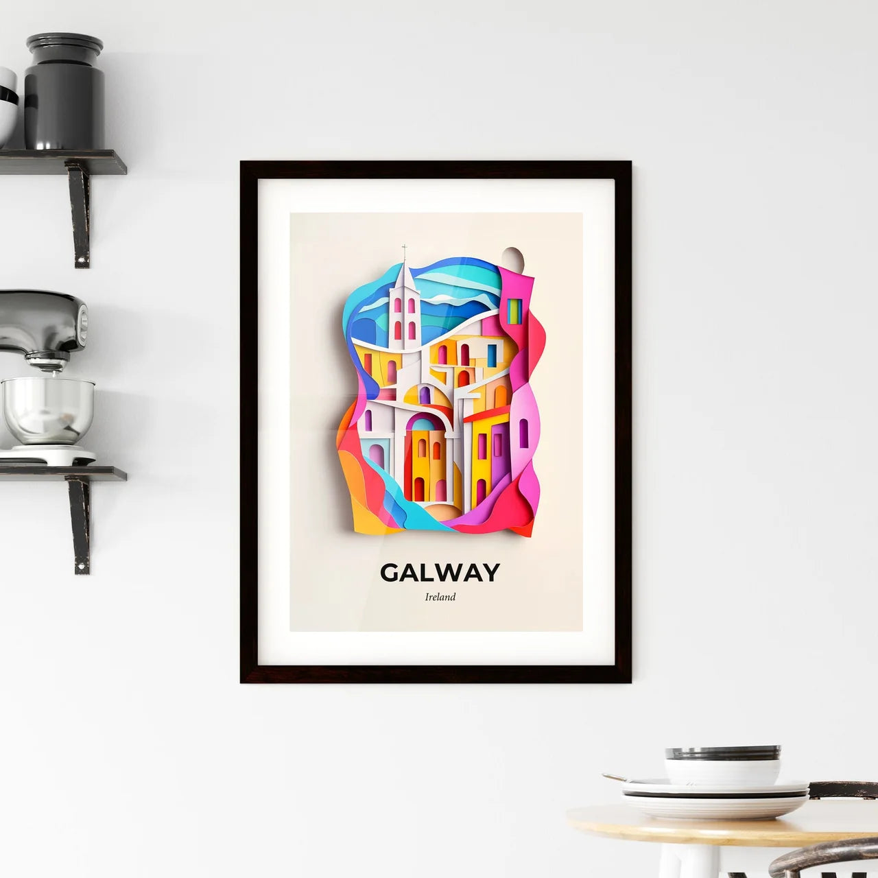 Vivid Galway, Ireland, Framed Wall Art