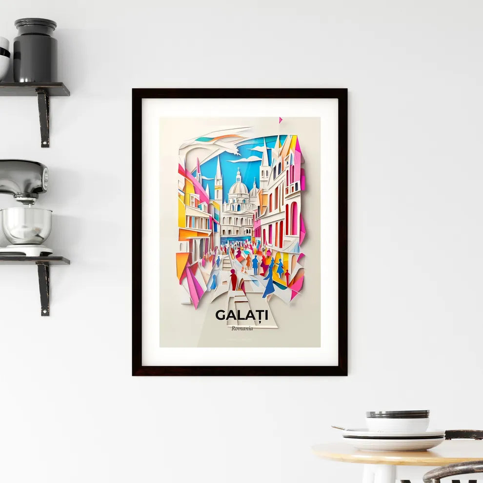 Vivid Galați, Romania, Framed Wall Art