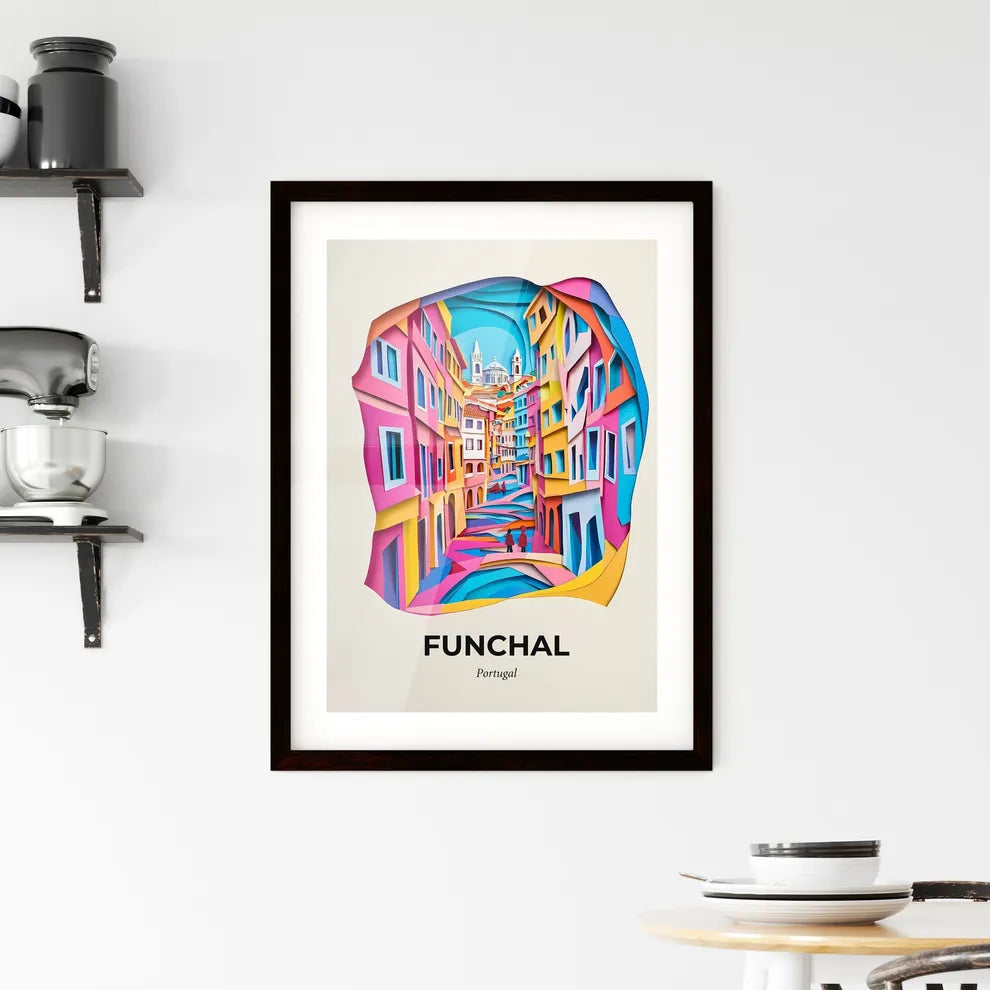 Vivid Funchal, Portugal, Framed Wall Art