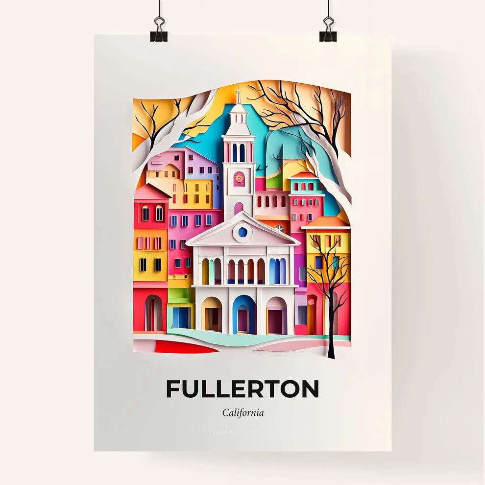 Vivid Fullerton, California, Colorful Poster