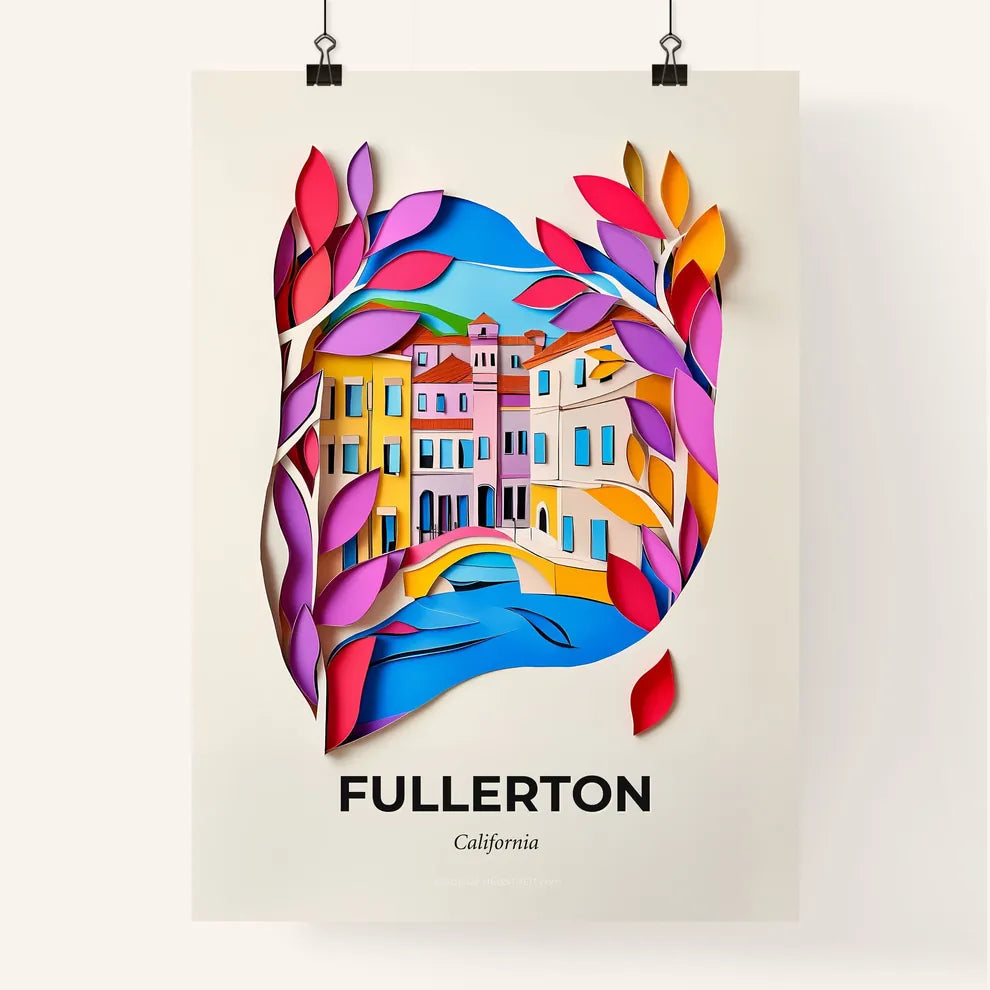 Vivid Fullerton, California, Colorful Poster