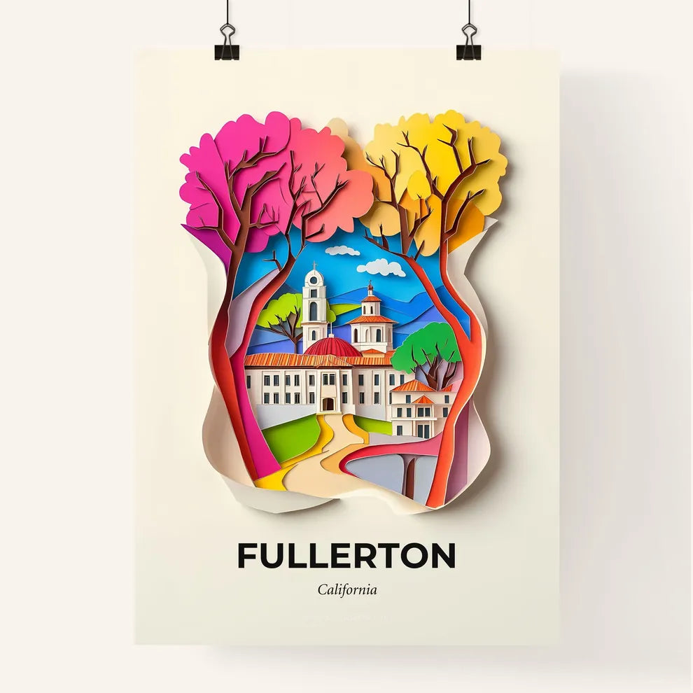 Vivid Fullerton, California, Colorful Poster