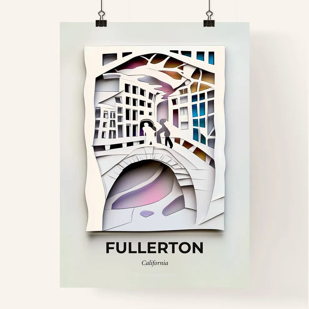Vivid Fullerton, California, Colorful Poster