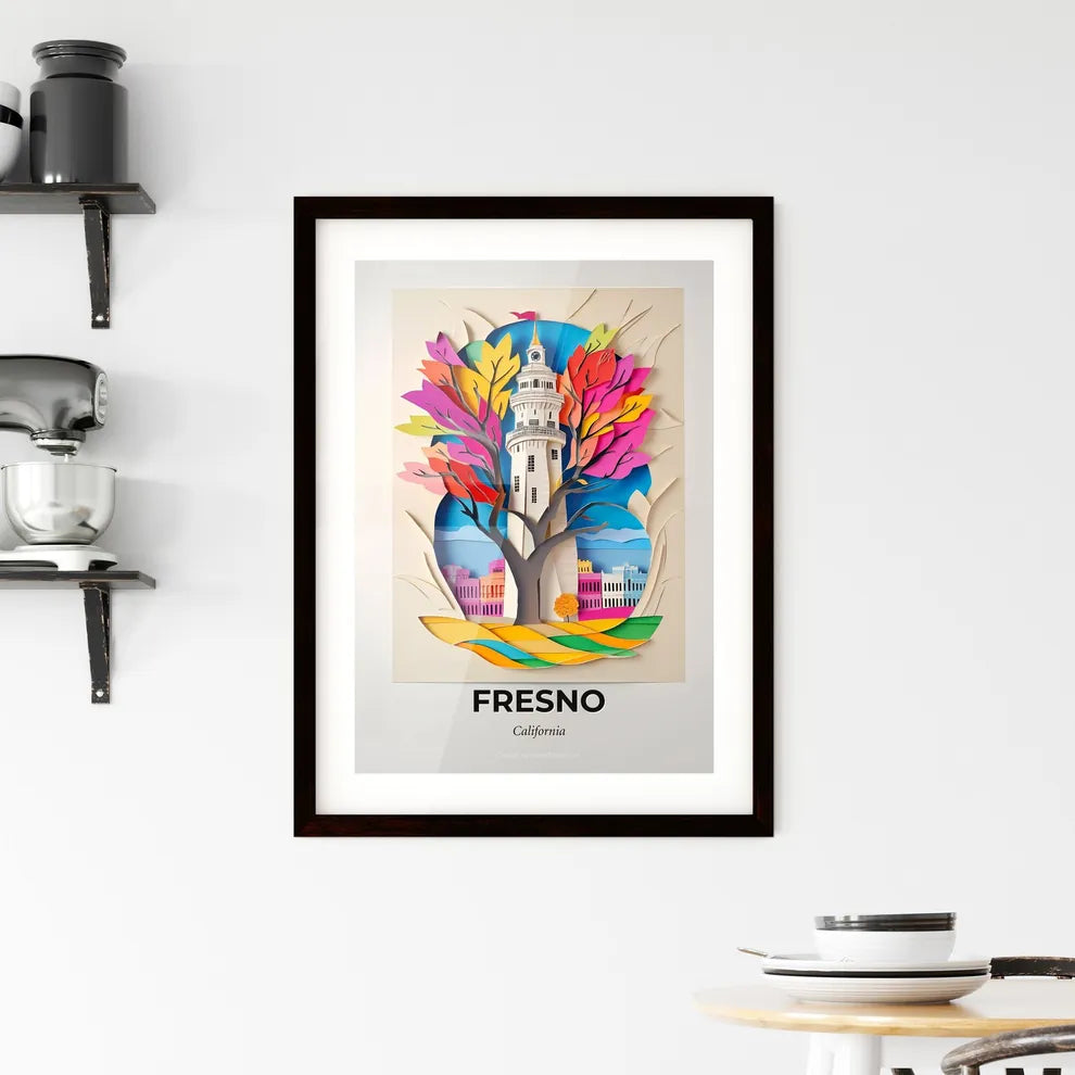 Vivid Fresno, California, Framed Wall Art