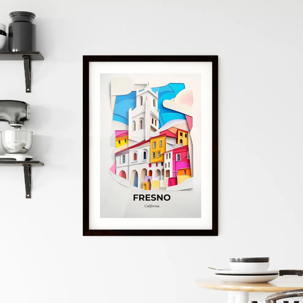 Vivid Fresno, California, Framed Wall Art