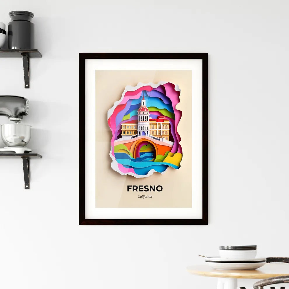 Vivid Fresno, California, Framed Wall Art