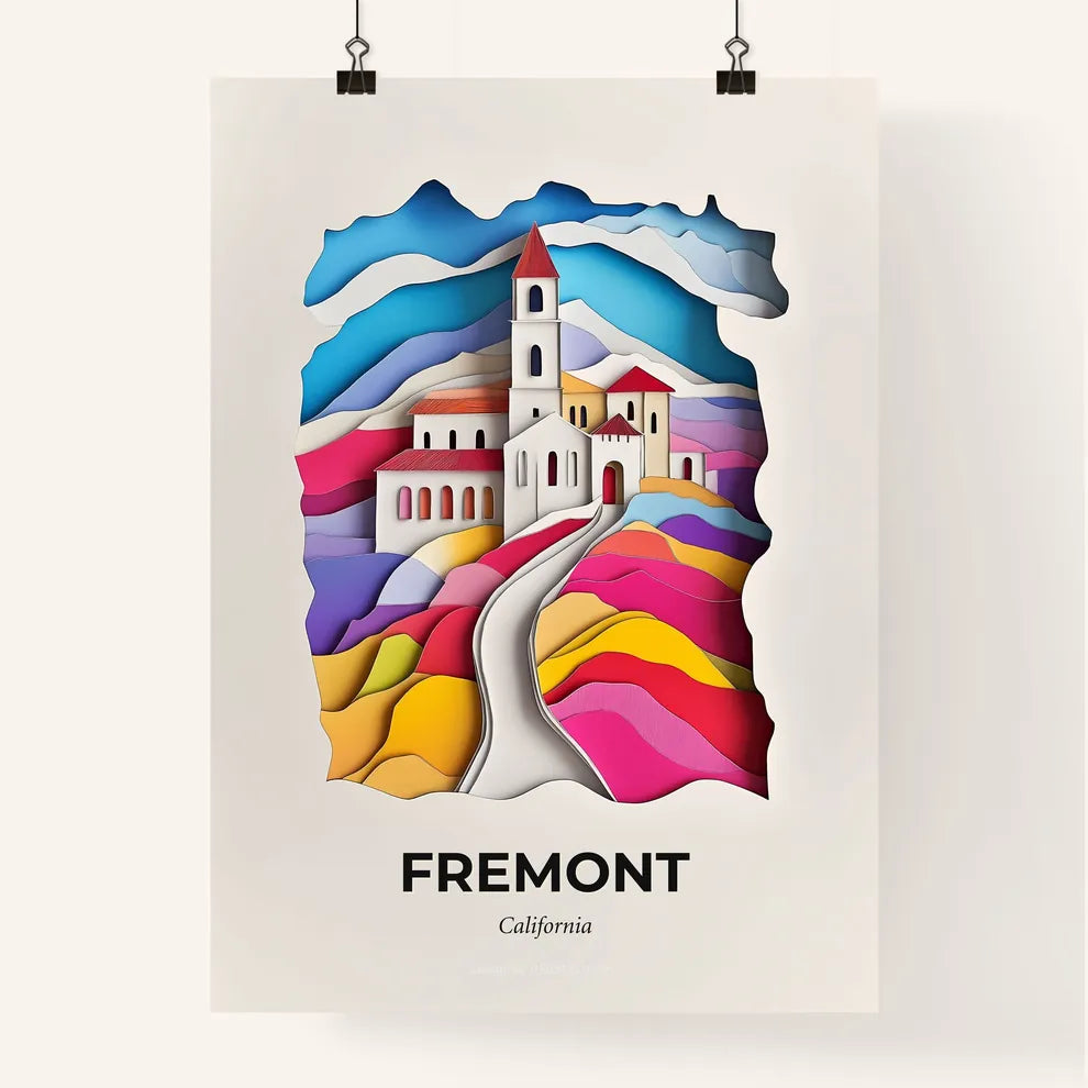 Vivid Fremont, California, Colorful Poster