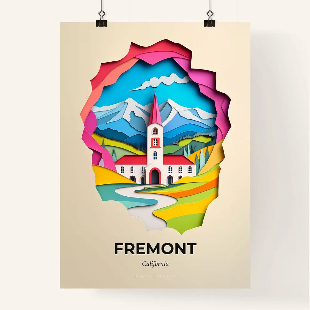 Vivid Fremont, California, Colorful Poster