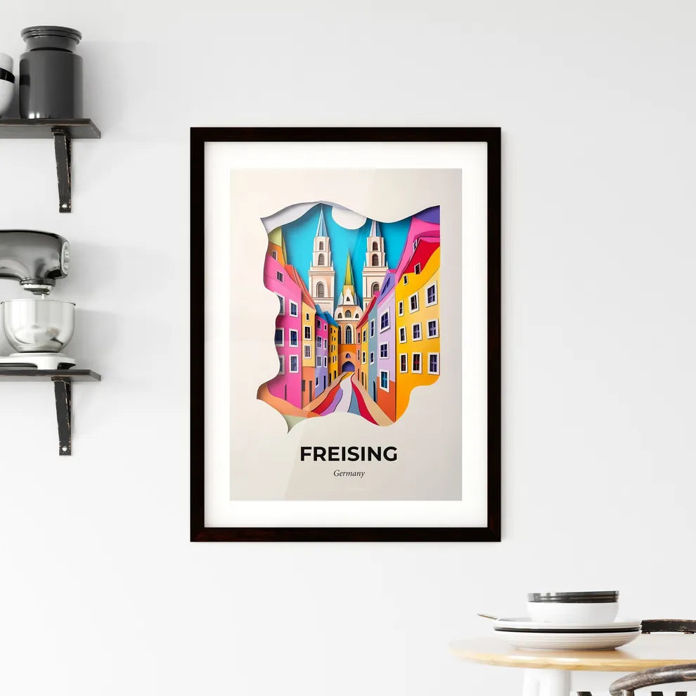 Vivid Freising, Germany, Framed Wall Art
