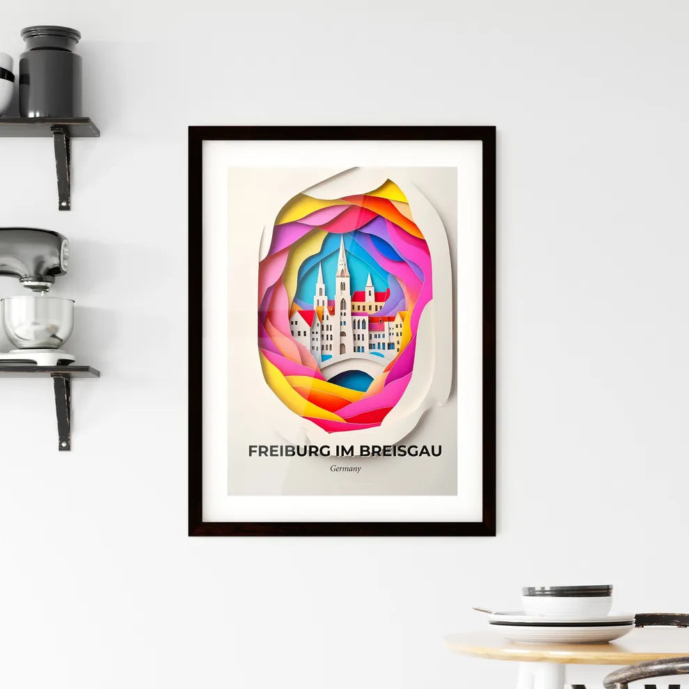 Vivid Freiburg im Breisgau, Germany, Framed Wall Art