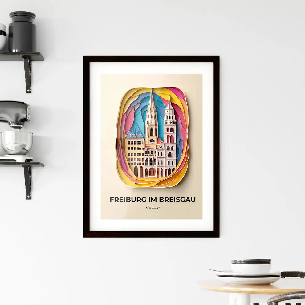 Vivid Freiburg im Breisgau, Germany, Framed Wall Art