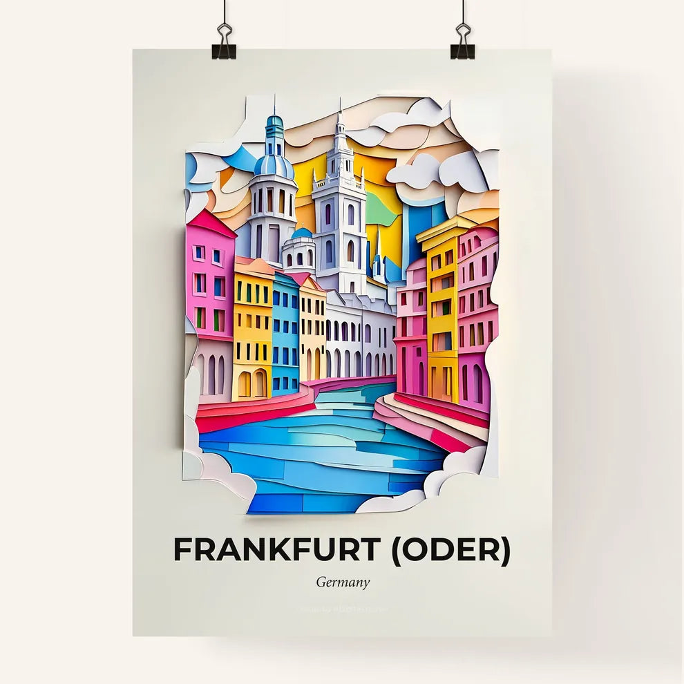 Vivid Frankfurt (Oder), Germany, Colorful Poster