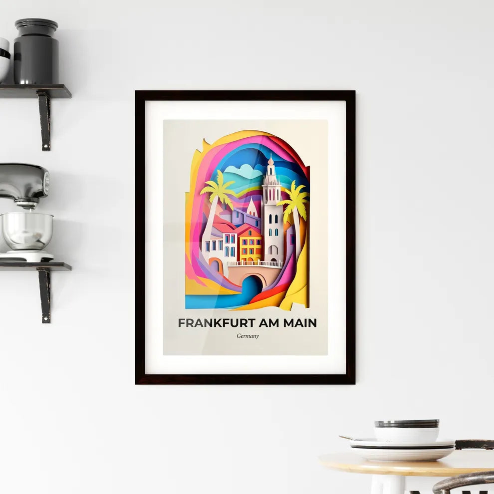 Vivid Frankfurt am Main, Germany, Framed Wall Art